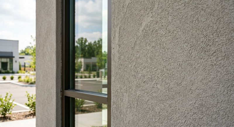 Commercial Stucco Repair project example
